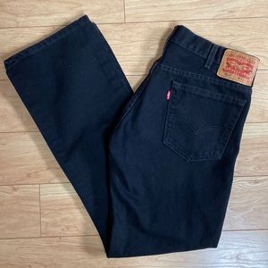 Men’s 33x32 Levi Denim Jean Pants Black Like New